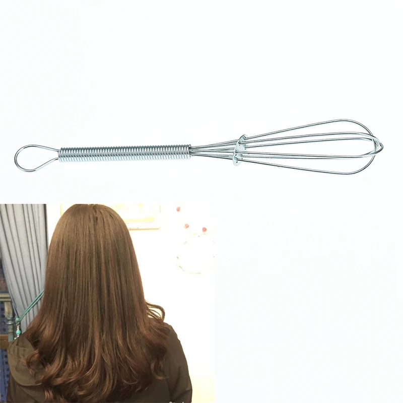 

1Pc Silver Stainless Steel Salon Hairdressing Dye Whisk Hair Mixer Barber Stirrer DIY Hair Color Dye Stirrer Styling Tool