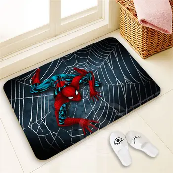 

Creative Custom spider man Doormat Home Decor 100% Polyester Pattern Door mat Floor Mat foot pad SQ00722-@H0680