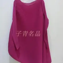 Сложите модные Асимметричная отсечение чистый цвет Длинные рукава футболка