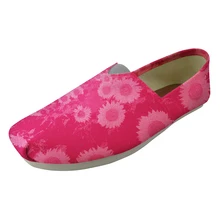 Девушку Дэйзи Дизайн холст слипоны Туфли без каблуков для Для женщин воздухопроницаемая комфортная обувь женские лоферы Повседневное рабочая обувь на плоской подошве кроссовки