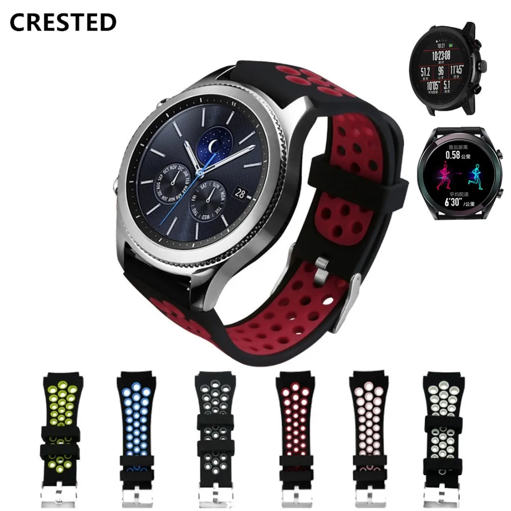 Хохлатая спортивный ремешок для Samsung Gear S3 Frontier/классический силиконовый замена