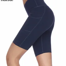 Для женщин Йога занятие по фитнесу пятые шорты Леггинсы спортивные для женщин фитнес стрейч ходовые шорты йоги спортзал Леггинсы для йоги женщин