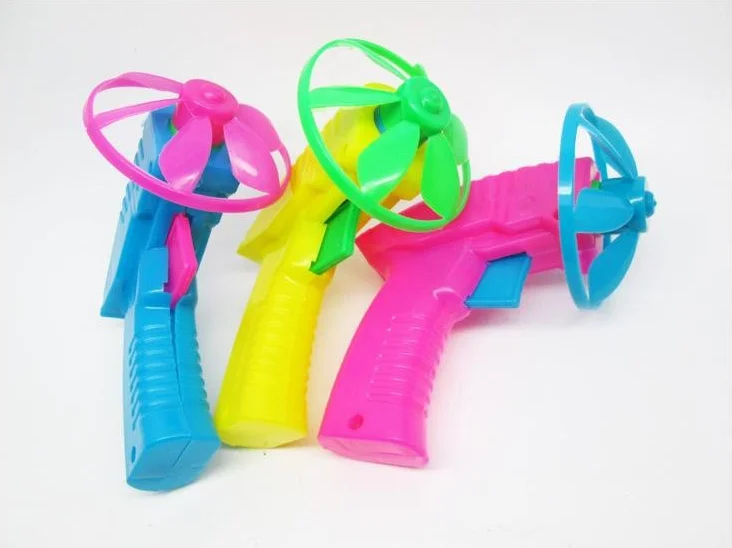 New Outdoor flying disc As Flying Saucer Shooting 3 Colors Guns Kids