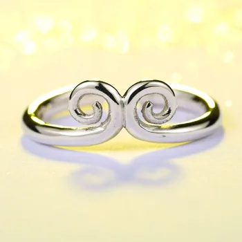 

Beier new store sterling ring hot sale money king ture love wedding ring Jewelry BR-SR007