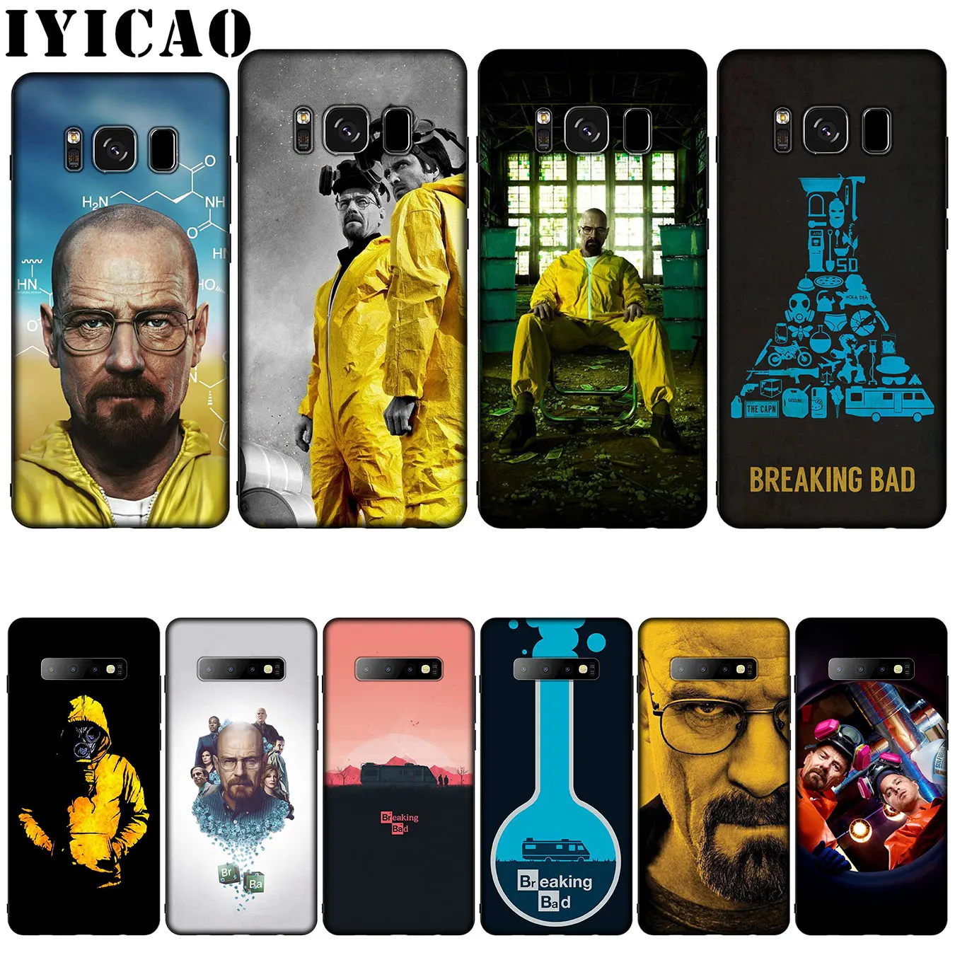 IYICAO Breaking Bad Silicone Soft Phone Case for Samsung Galaxy S10 S9 S8 Plus S6 S7 Edge S10e E Cover |