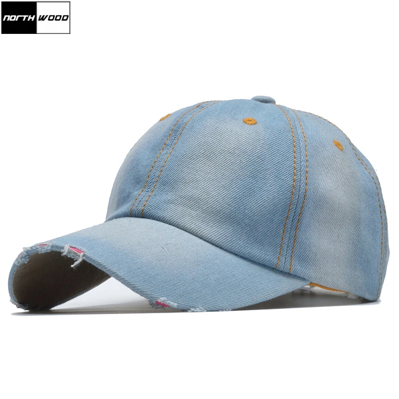 

[NORTHWOOD] Fashion Solid Denim Baseball Cap Women Girls Snapback Women Cap Bone Feminino Hip Hop Dad Hat Casquette Baseball
