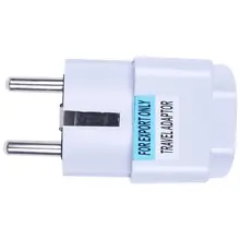 White Travel Plug Travel Adapter US / UK to EU plug 10A 250V