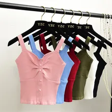 Новинка, летний винтажный женский жилет без рукавов с высокой талией, подходит ко всему, для девочек, розовый Spagetti, на бретелях, наряды, тонкие женские базовые Топы, короткие, WZ378