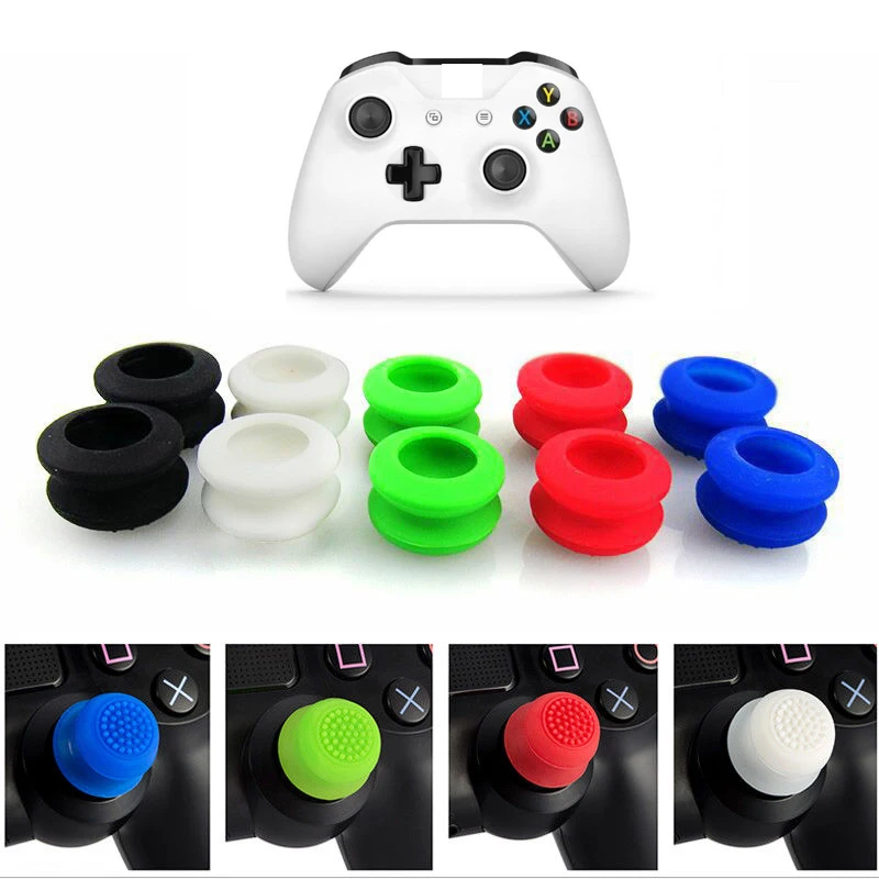 10PCS Mix Color Silicone Thumbstick Cap Caps Rised Thumb Grips Extender