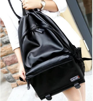 

stacy bag 042616 unisex teenager fashion PU leather backpack student school bag