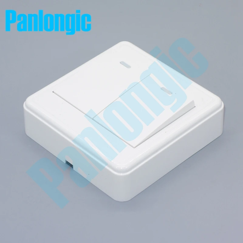 

Surface Mounted Pure White 86 Type Wall Switch Outlet Electric 10A Electrical 2 Switches Single Control