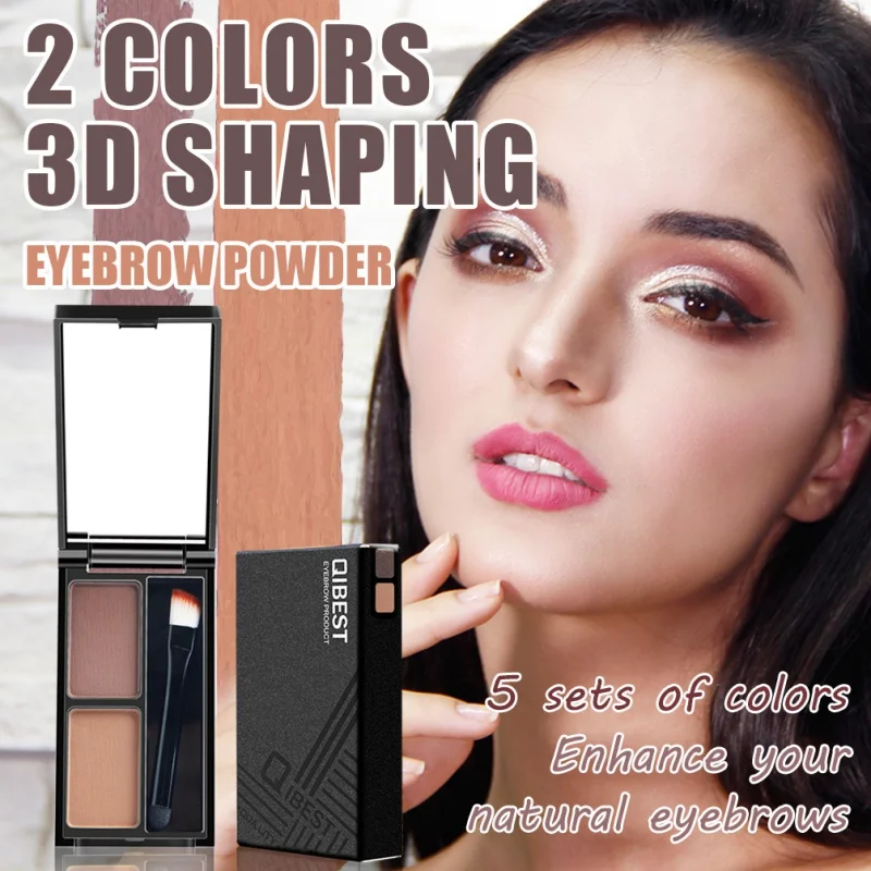 Limited Chance for  2 in 1 Brown Black Eye Brow Powder Waterproof Makeup Eye Liner Gel Lasting Eyebrow Eye Brow Cream C