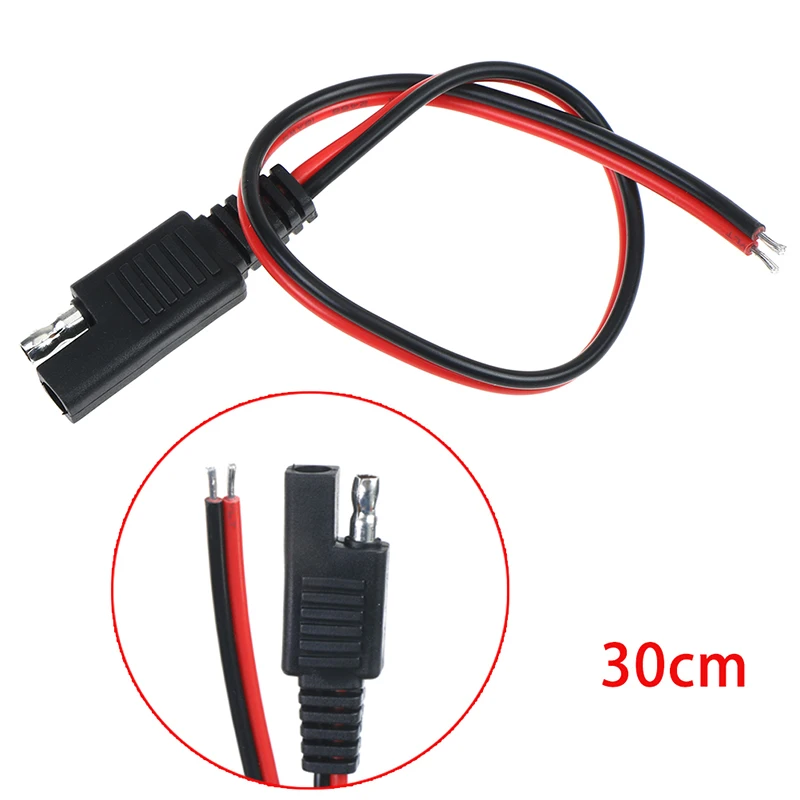 

30cm/15cm Battery SAE DC Power Automotive DIY Connector Cables 2x0.75mm Solar Panel Trailer Plug Cable Wire