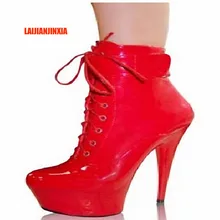 LAIJIANJINXIA/пикантная женская обувь на платформе и высоком каблуке 6 дюймов, ботильоны для женщин, осенне-зимняя обувь, 15 см, очень высокие сапоги для танцев