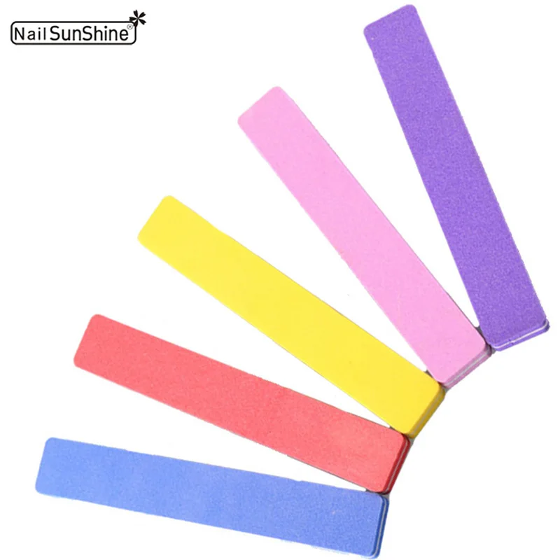 

Random Color Nail File Buffer Nagelvijl Sanding Washable 100/180 Manicure Limas De U As Pulir Nail Files Block Nail Art Tool