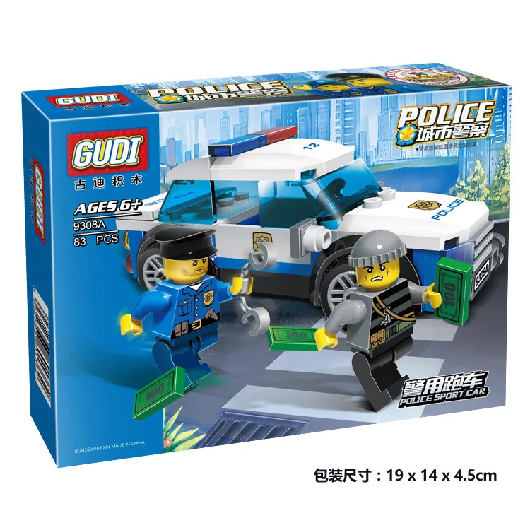 G Model Compatible with Lego G9308A 83PCS Police Models Building Kits Blocks Toys Hobby Hobbies For Boys Girls G Model Compatible with Lego G9308A 83PCS Police Models Building Kits Blocks Toys Hobby Hobbies For Boys Girls