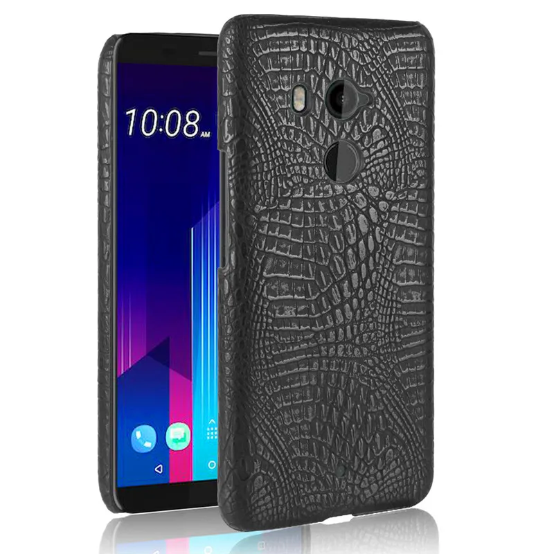Custodia in TPU Compatibile con HTC U11 Plus, Cover Protettiva Morbida e Antiurto con Ritagli Precisi e Design Sottile Antigraffio (Nero