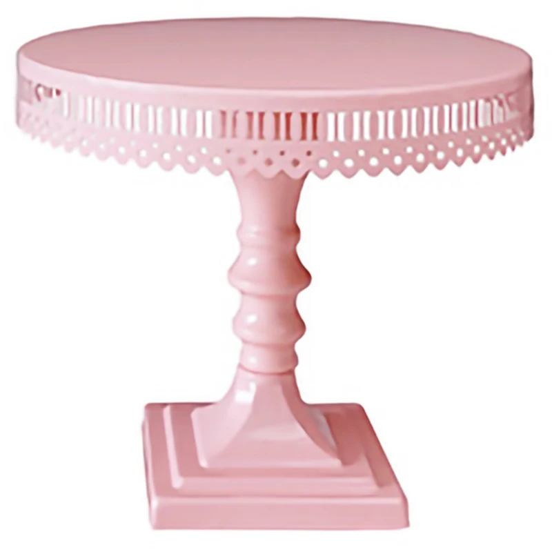 

Sweetgo Baby Pink Cake Stand Square Stand Up Cupcake Holder Baking Tools For Wedding Party Bakeware Dessert Table Decoration