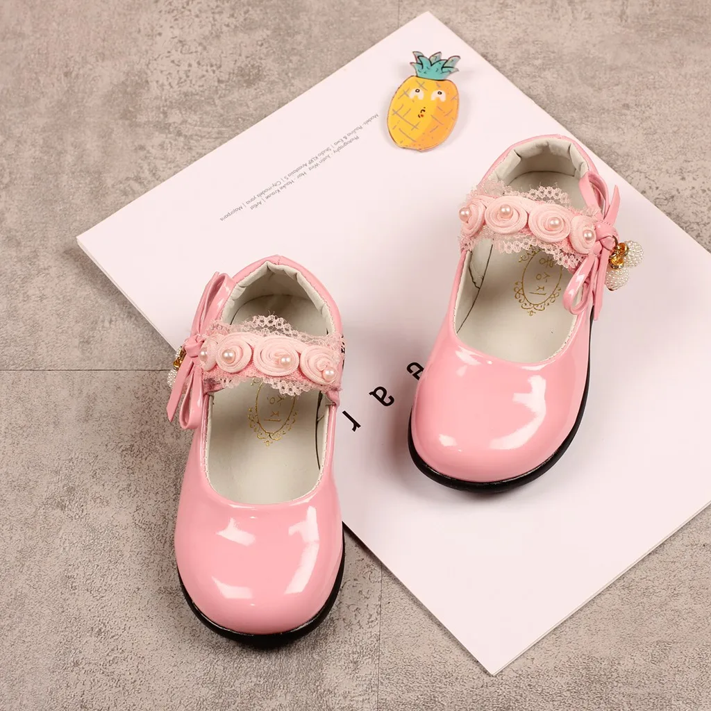 Новые детские сандалии для девочек детские летние дети младенческие дети девочки цветок жемчужного кружева танец тонкие туфли принцессы Прямая поставка