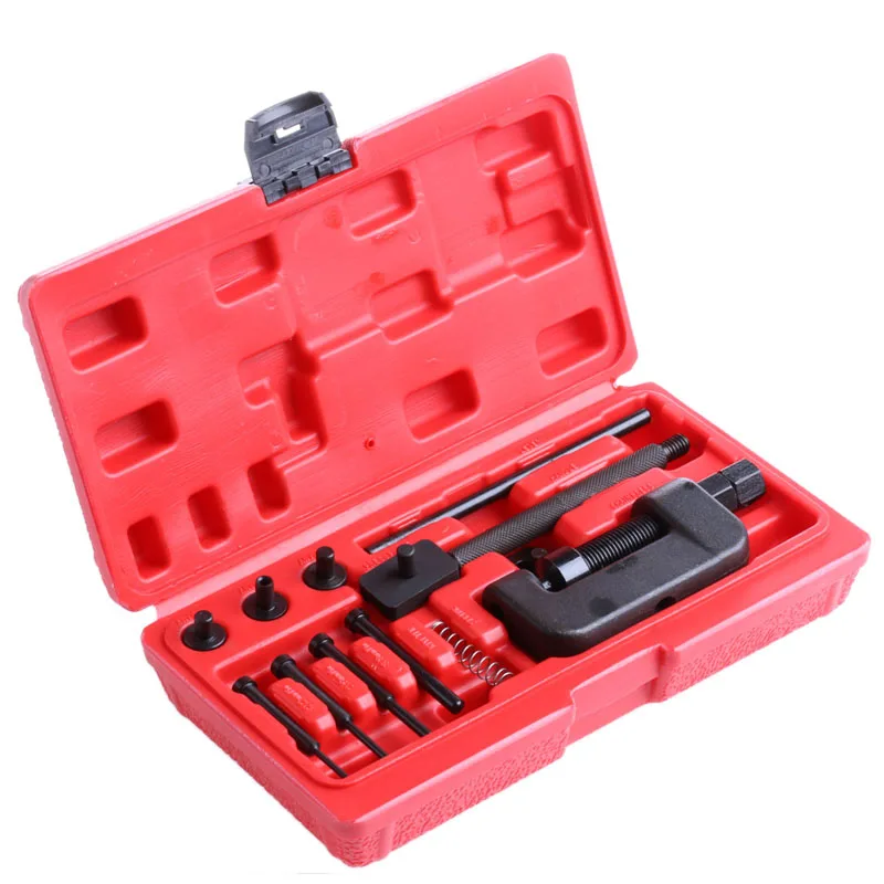 

Free delivery New Hot 1 Set Bike Motorcycle Chain Breaker Splitter Link Riveter Riveting Repair Set Tool Kit