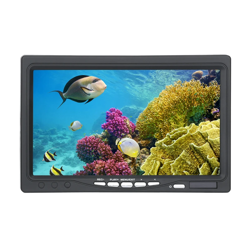 50 м 7 "TFT DVR Регистраторы Подводный Видео Рыбалка Камера Системы 0-360 градусов, Дистанционное управление, 14x белый свет