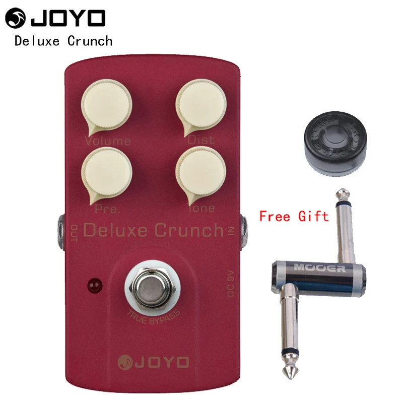 

JOYO JF-39 Deluxe Crunch Luxury distorted electric guitar pedal with One MOOER PC-Z Pedal Connector and One Cover Cap