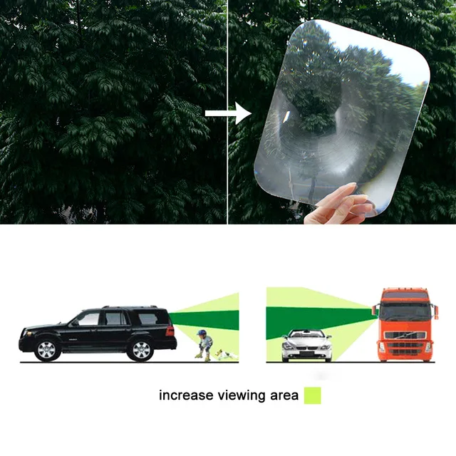 

Wide Angle Blind spot mirror Lens Car Parking Reversing cover Sticker Enlarge View Angle Reverse back glass window mirror assist