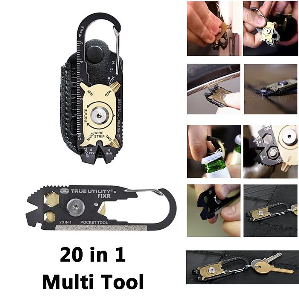 Outdoor Multi tool 20 in 1 Stainless Steel Wrench Screwdriver EDC