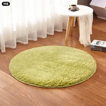 AAG длинный плюшевый круглый коврик ковры домашний декор пушистый гостиная спальня ванная комната лохматый круглый коврик нескользящий коврик 160 см