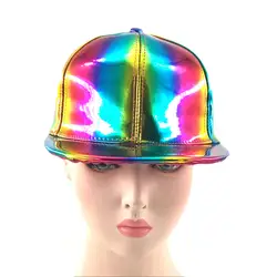 2018 Роскошная модная шапка "хип-хоп" для радужной расцветки меняющая шляпа Кепка Назад в будущее Prop Bigbang G-Dragon бейсболка