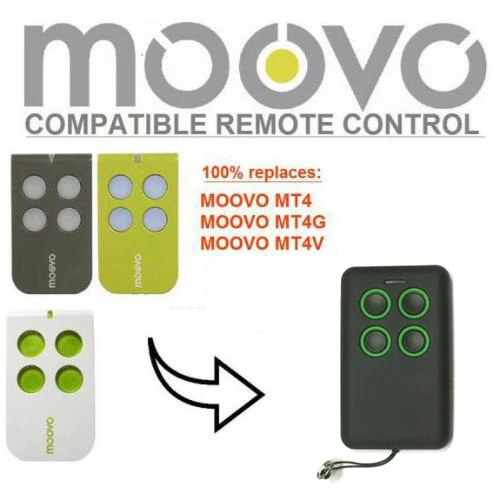 

Moovo MT4,MT4G,MT4V compatible remote control rolling code free shipping