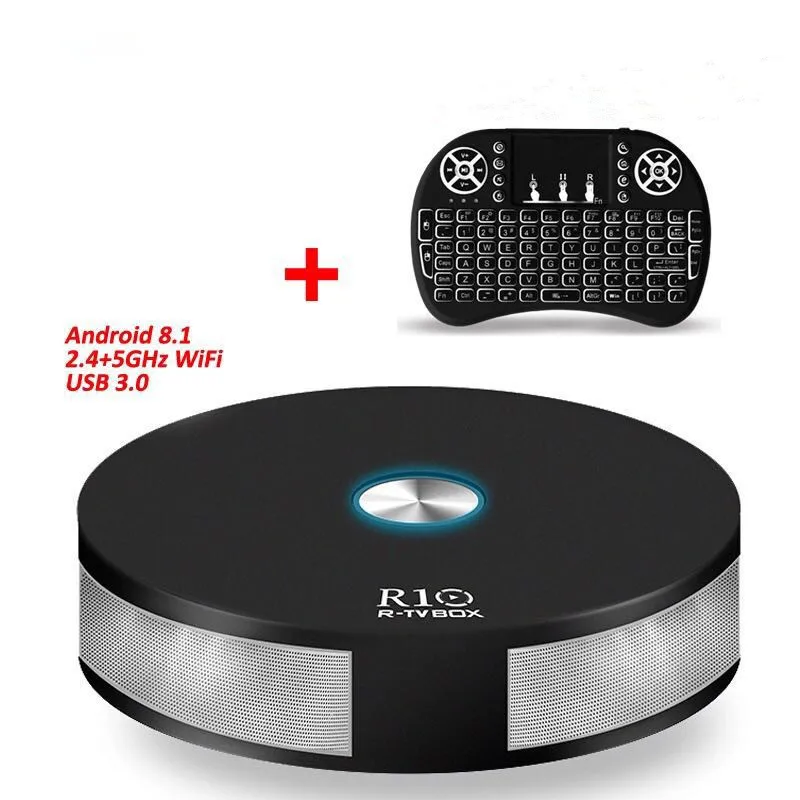 

DJYG R10 Smart Android 7.1 TV Box RK3328 4K VP9 H.265 HDR10 USB3.0 4GB / 64GB Mini PC DLNA Miracast 2.4G/5G WiFi 1000M LAN
