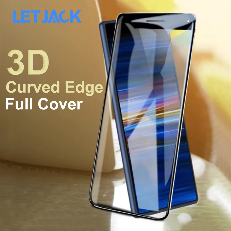 Защитное стекло закаленное 3D с полным покрытием для Sony Xperia 10 Plus XZ4 XZ3 XZ1 Compact XZ XZ2