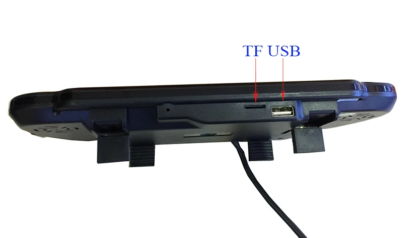 Цветной светодиодный зеркальный монитор заднего вида 800x480 7 дюймов MP5 USB TF экран 16:9