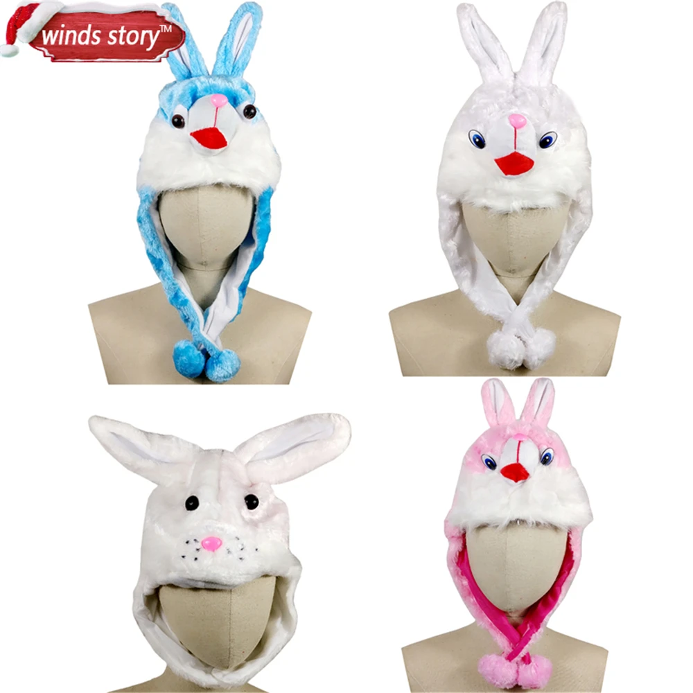 

NEW Easter/Party Bunny Rabbit Top Hat Plush Bonnet Decor animal hat rabbit headwear childrens kids adults novelty dressup cap