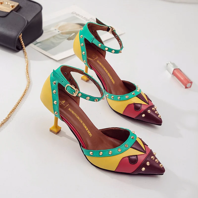 

2019 new clear health women sandals with high heel and high colo