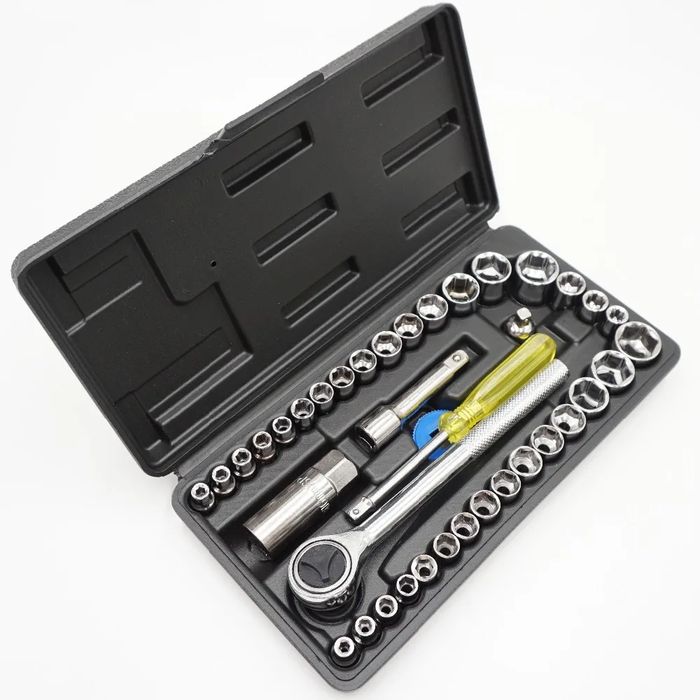 £14.82 40pcs 01 Apr 03 Aug Inch Drive Ratchet Wrench Set Automobile