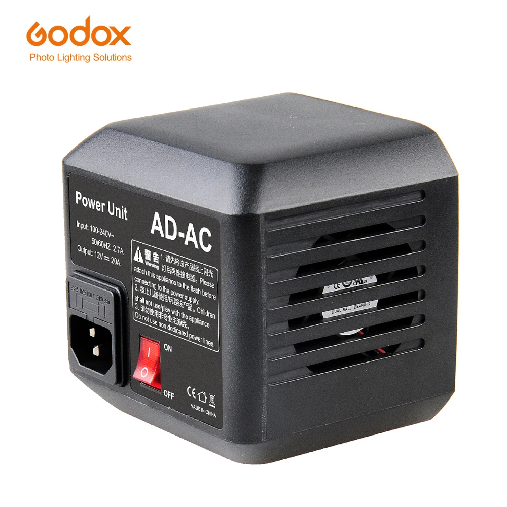 Godox AD-AC Источник питания переменного тока настенный Кабель-адаптер для AD600B AD600BM AD600M AD600 SLB60W SLB60Y
