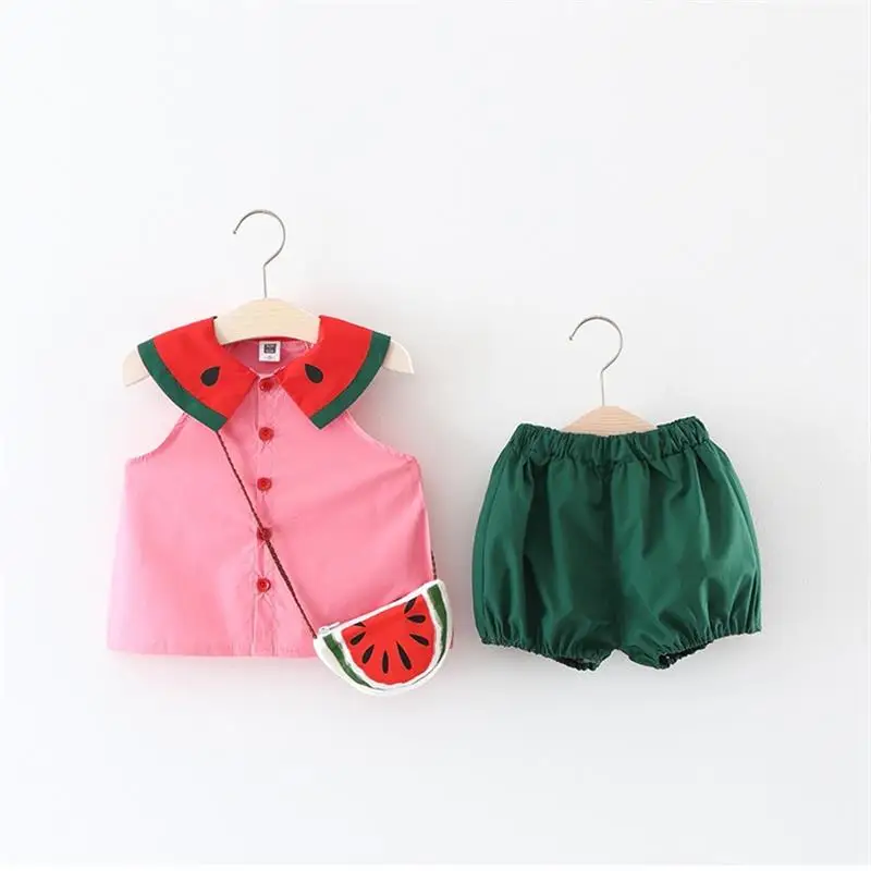 

baby Clothing set Newborn Baby Girls Clothes Sets Summer Cotton Watermelon Pattern Children's Clothing Baby Set