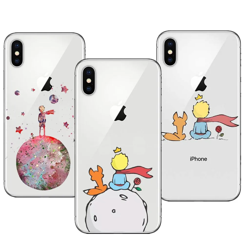 Cartoon Der Kleine Prinz Die erde raum Weiche silikon TPU Telefon Fall Abdeckung Für iPhone X