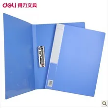 Deli 5301 A4 папка одна из крепких клипсов+ Карманный мешок