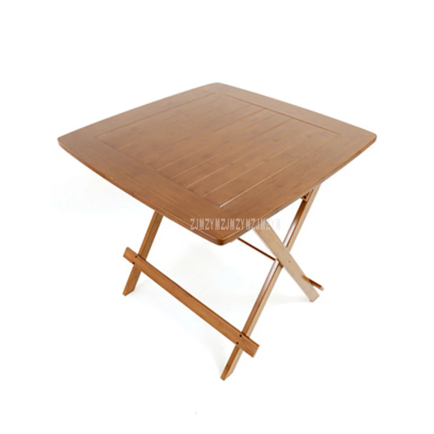Китайская бамбуковая мебель обеденный стол квадратный 80 см Открытый/Крытый садовый стол ножки складной обеденный стол бамбуковое дерево
