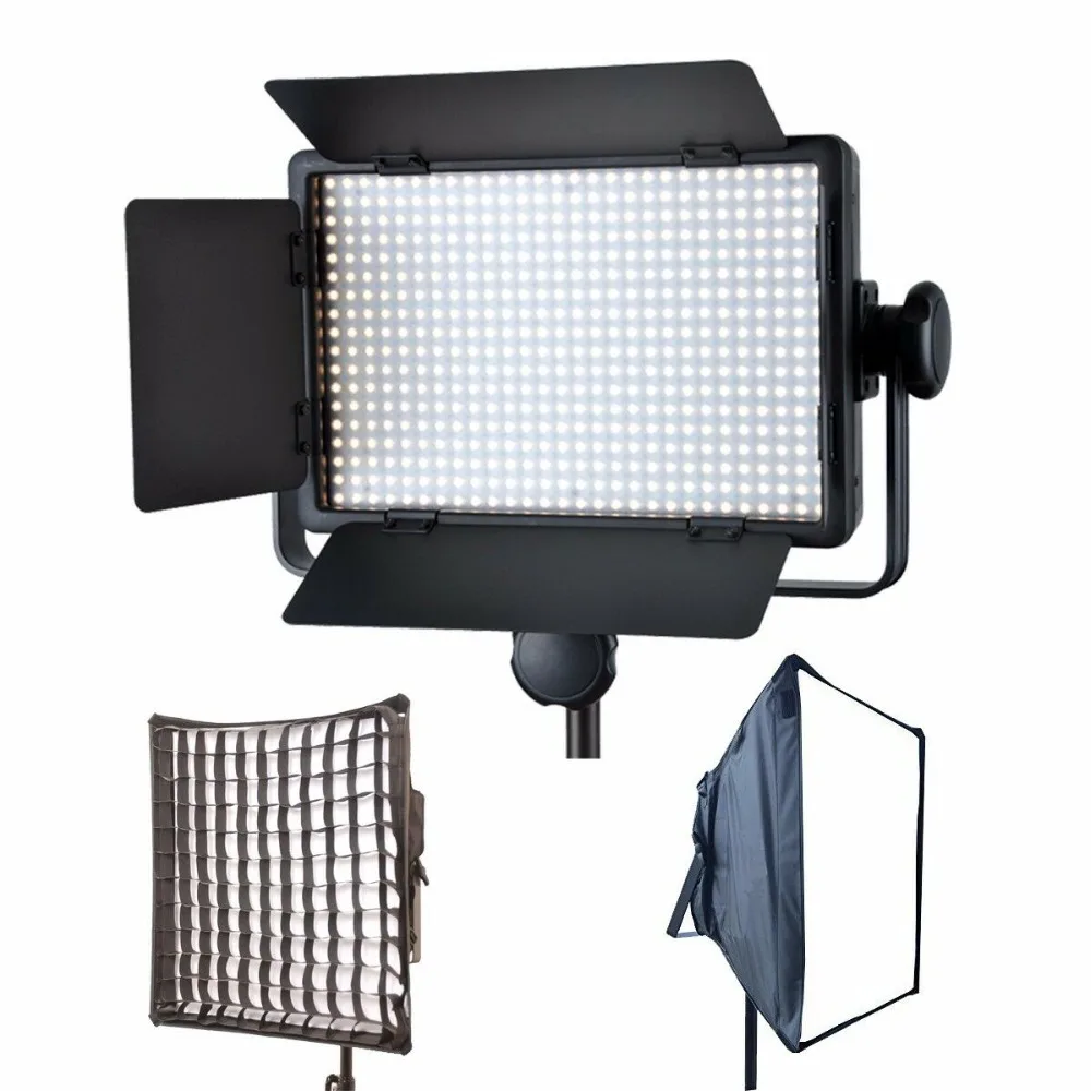 

Godox LED500C (Lux: 2900) 3300K-5600K LED Video Continuous Light Lamp Panel +Softbox Photograpy Studio Lighting