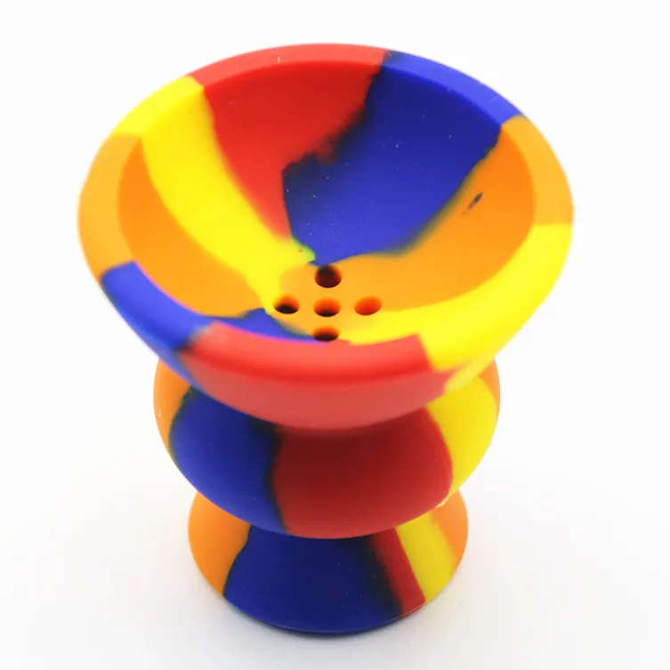 1Pc Unbreakable Rubber Colorful Hookah Bowl Head Chicha Charcoal Holder