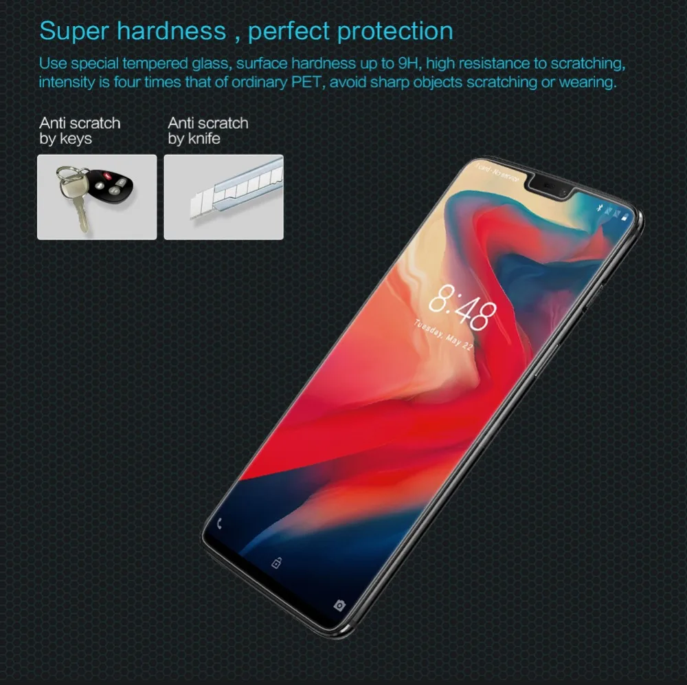 Для Oneplus 6 закаленное стекло Nillkin Amazing H/H+ PRO защита экрана из закаленного стекла для One plus 6