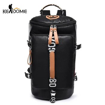 

Waterproof Nylon Mountaineering Backpack PU Leather Women Outdoor Sports Gym Bag Hiking Camping Teenage Male Rucksack XA735WD