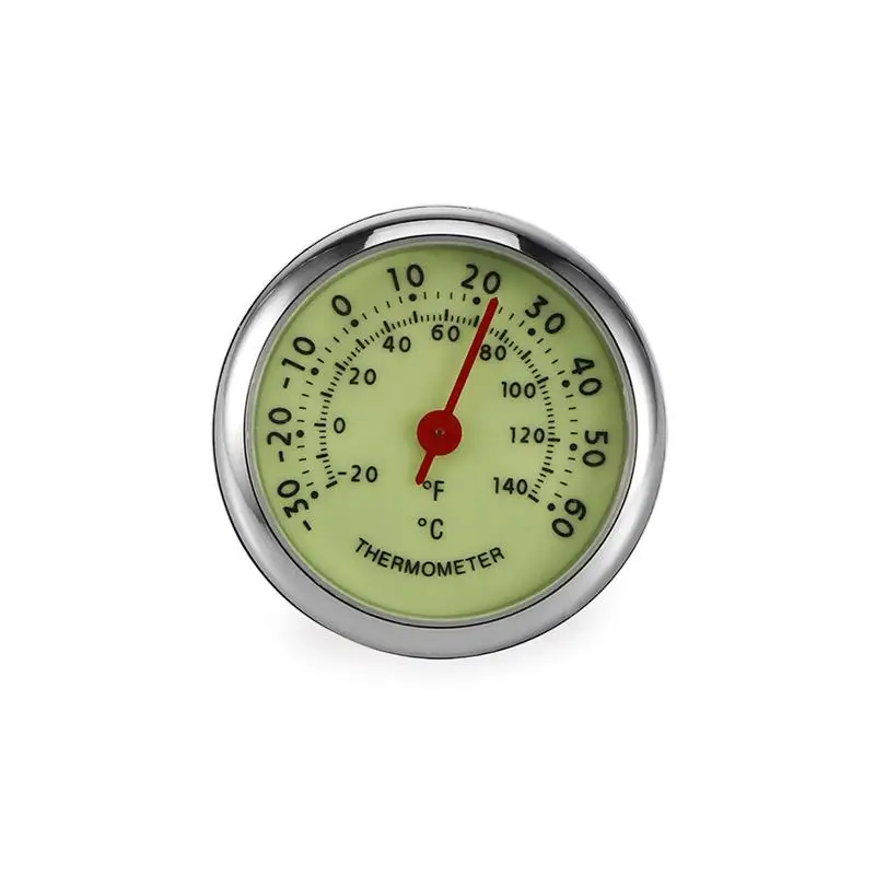 Светящиеся автомобильные часы термометр автомобильные часы приборной панели авто Интерьер кварцевые аналоговые часы - Название цвета: Car Thermometer