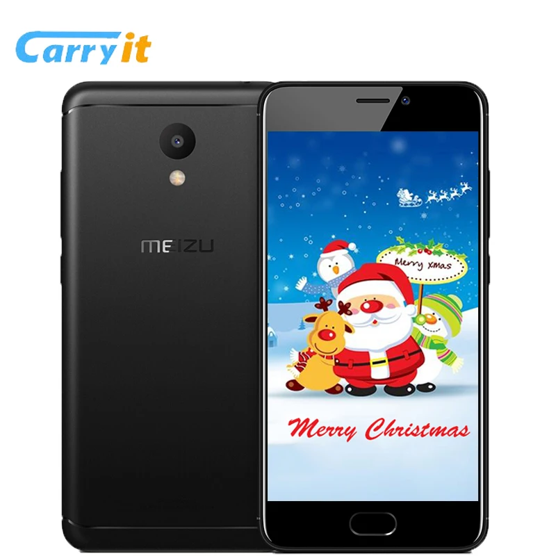 Рождество Meizu M6 2G 16G мобильный телефон Android 5 2 'ƈ.5D экран MT6750 Восьмиядерный 3070