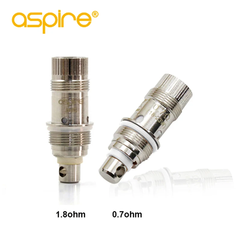 5 шт./лот электронная сигарета Aspire катушка Nautilus bvc 0.7ohm 1.6ohm 1.8ohm сопротивление электронная сигарета ЯДРО ЗАМЕНА Vape распылитель головка