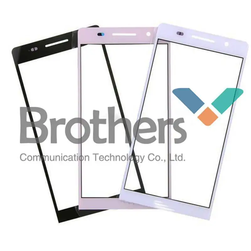 HAW0028 Black White Pink Outer LCD Screen Lens Top Glass for Huawei Ascend P6 (1)